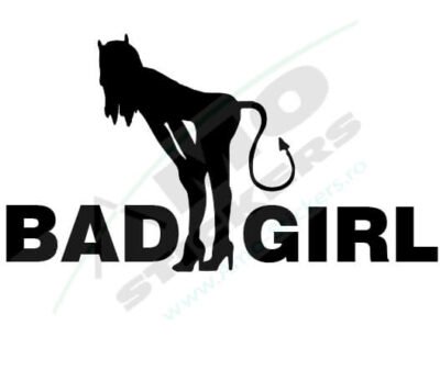 BAD GIRL Autó matrica