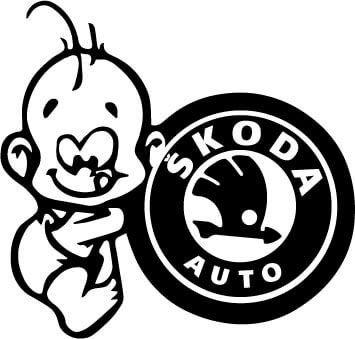 Sticker Bébé à bord Škoda
