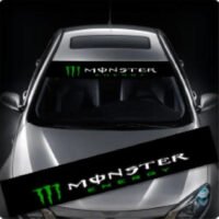 Monster Energy Parasolar autós matrica