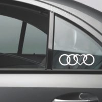 Audi szív autó matrica