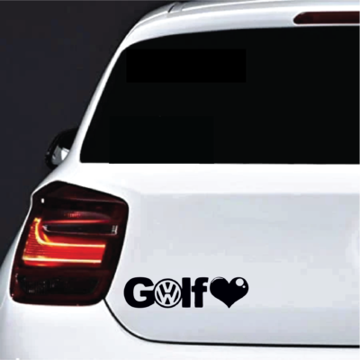 Sticker Volkswagen Golf love