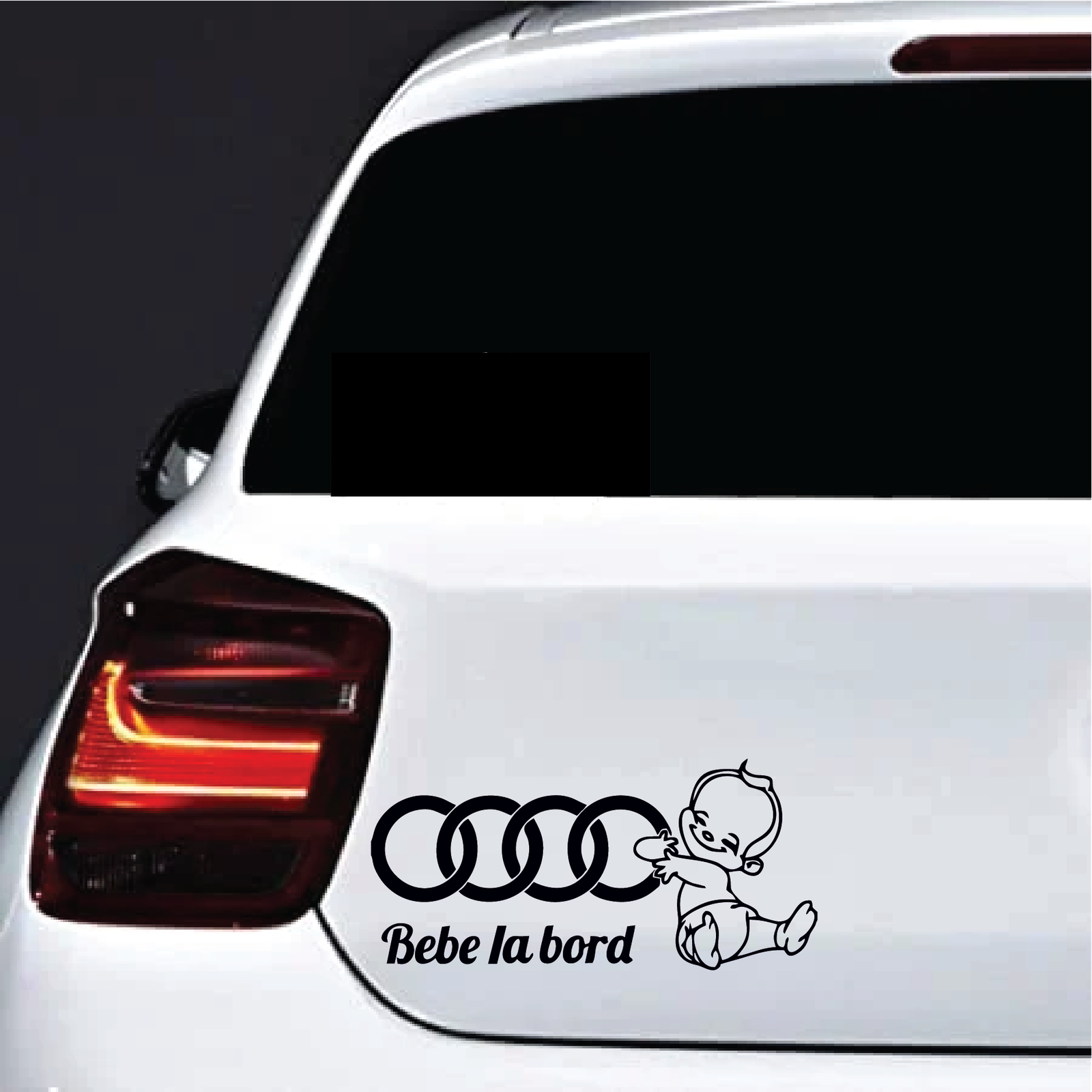 Audi-Bebe-la-Bord.png Auto Matrica Audi baby - Image 1