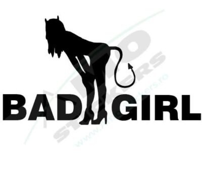 BAD GIRL Autó matrica - Image 1