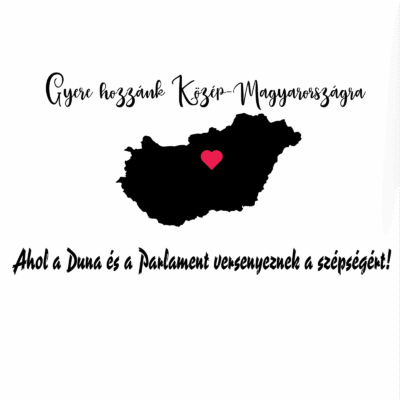 Gyere hozzánk Közép-Magyarországra 2 Autó Matrica - Image 1