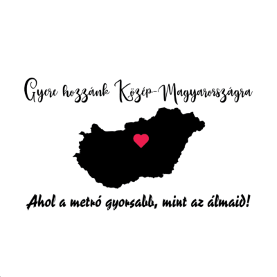 Gyere hozzánk Közép-Magyarországra Autó Matrica - Image 1