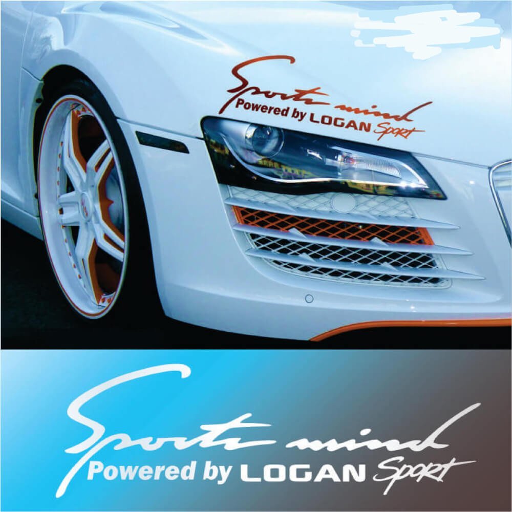 LOGAN-SportsMind-scaled-1.jpg Autó matrica Logan Sport Mind - Image 1