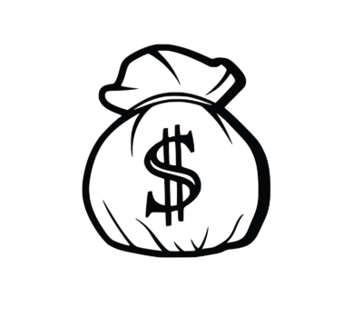 Money Bag Autó Matricá - Image 1