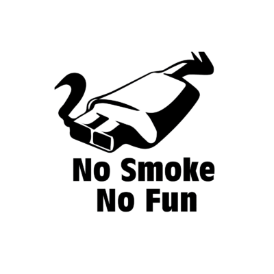 NO SMOKE NO FUN Autó Matricá - Image 1