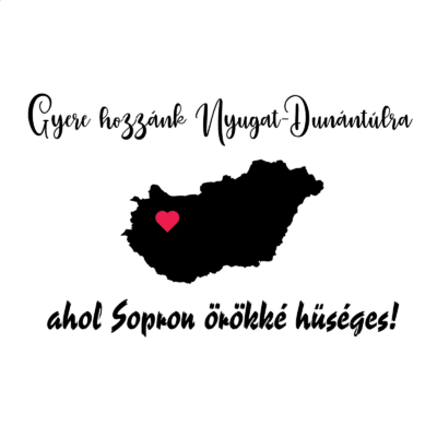 Gyere hozzánk Nyugat-Dunántúlra 2 Autó Matrica - Image 1