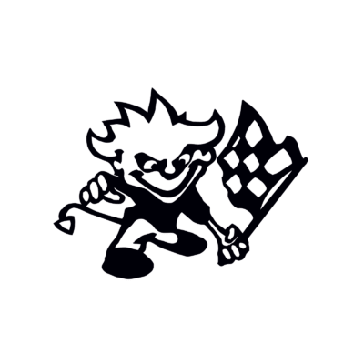 Autó matrica Racing Flag - Image 2