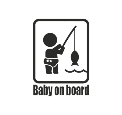 Autó matrica Baby On Board 5 - Image 1