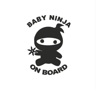 Autó matrica Baby On Board 9 - Image 1