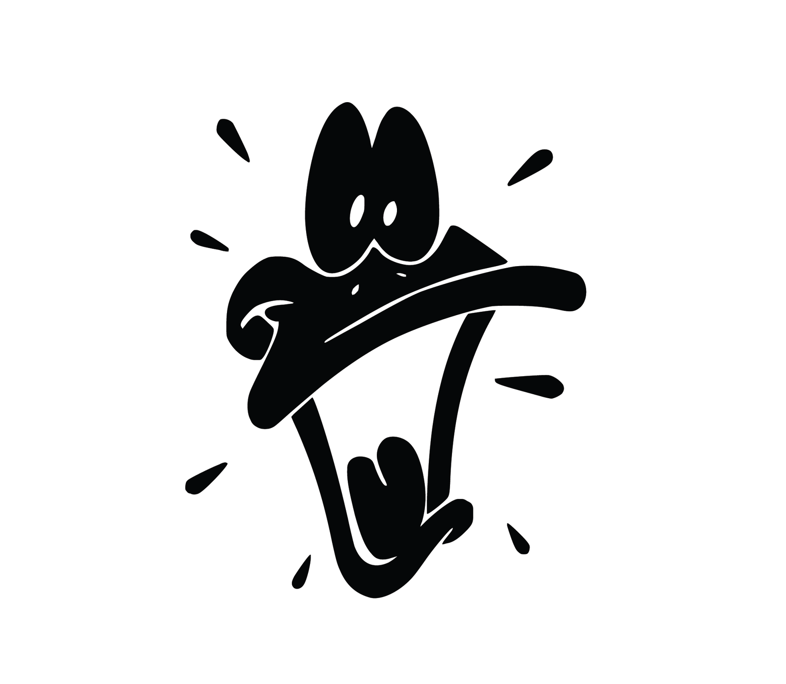 daffy.png Daffy Autó matricá - Image 1