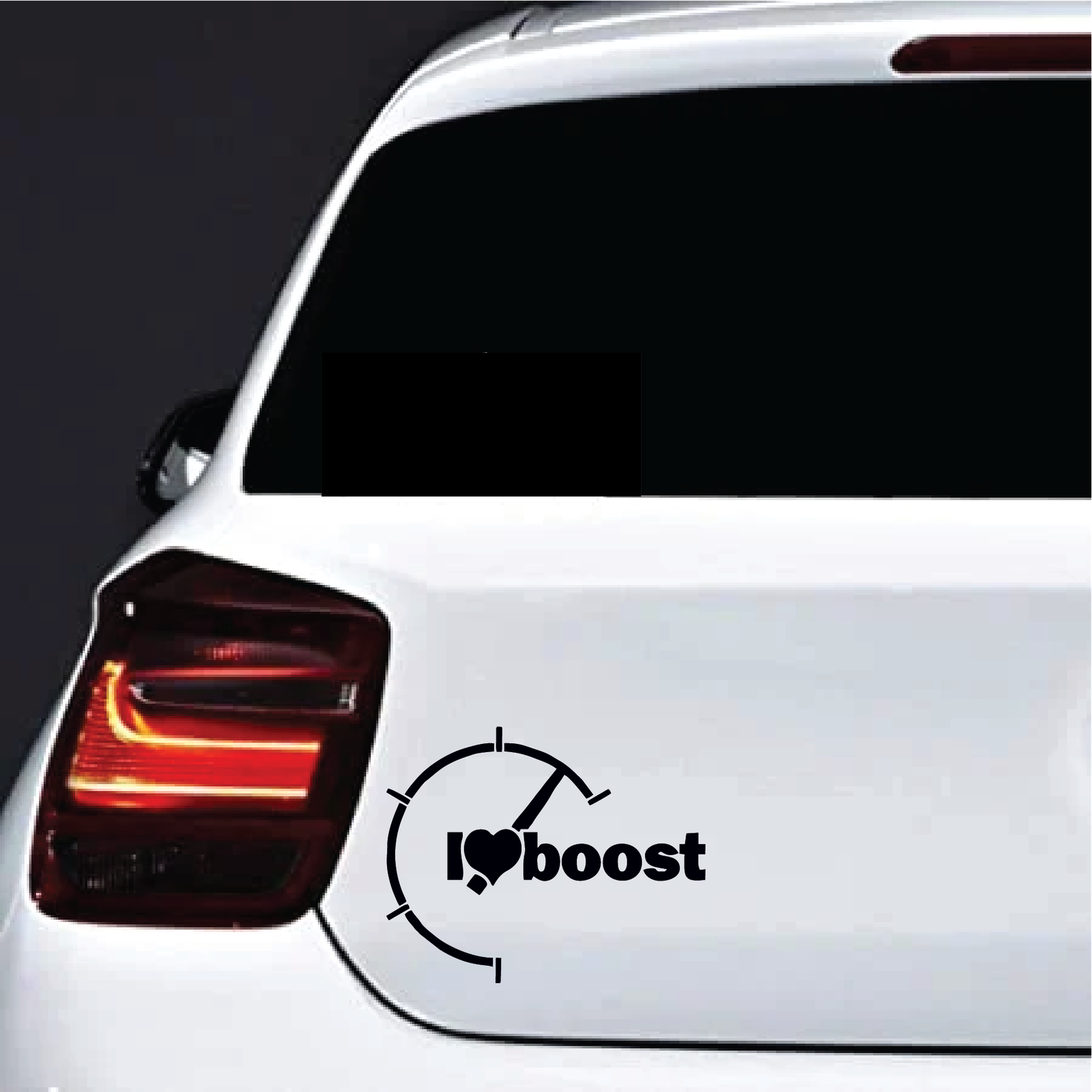 i-love-boost.png Autó matrica I love Boost - Image 1