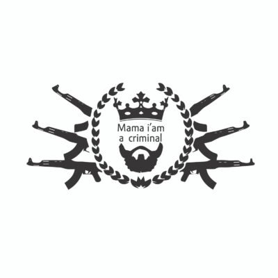Autó matrica Mama Bűnöző vagyok - Image 2