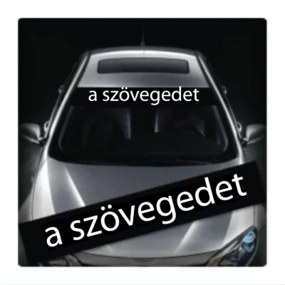 Egyedi napellenző Auto Matrica - Image 1