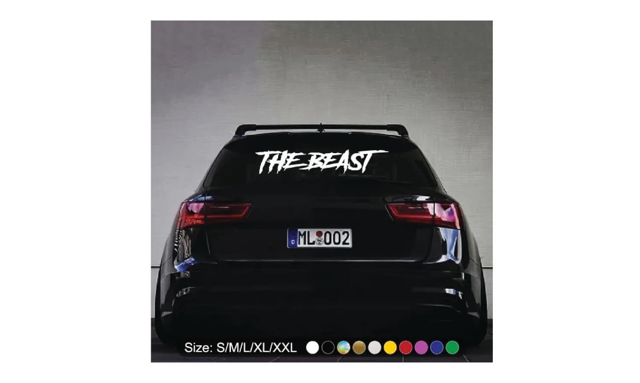 the-beast-2.jpg The Beast autós matrica - Image 1