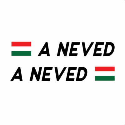 Magyar zászló a Neved Auto Matrica - Image 1