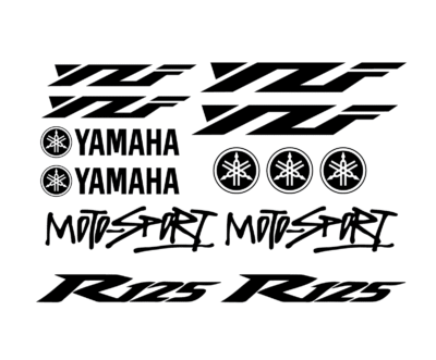 Motorkerékpár matrica Yamaha YZF - Image 1