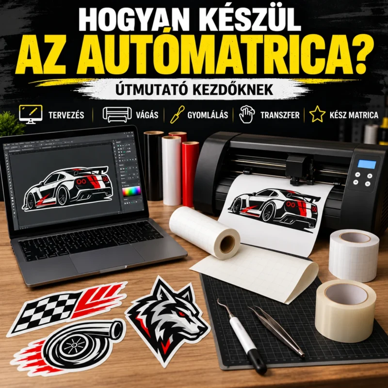 Autómatrica készítése kezdőknek: tervezés, vágás, gyomlálás és transzferfólia