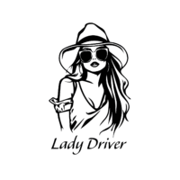 Girl Lady Driver autómatrica